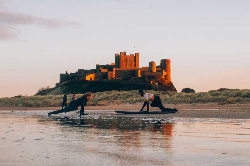 surfing tuition in Bamburgh