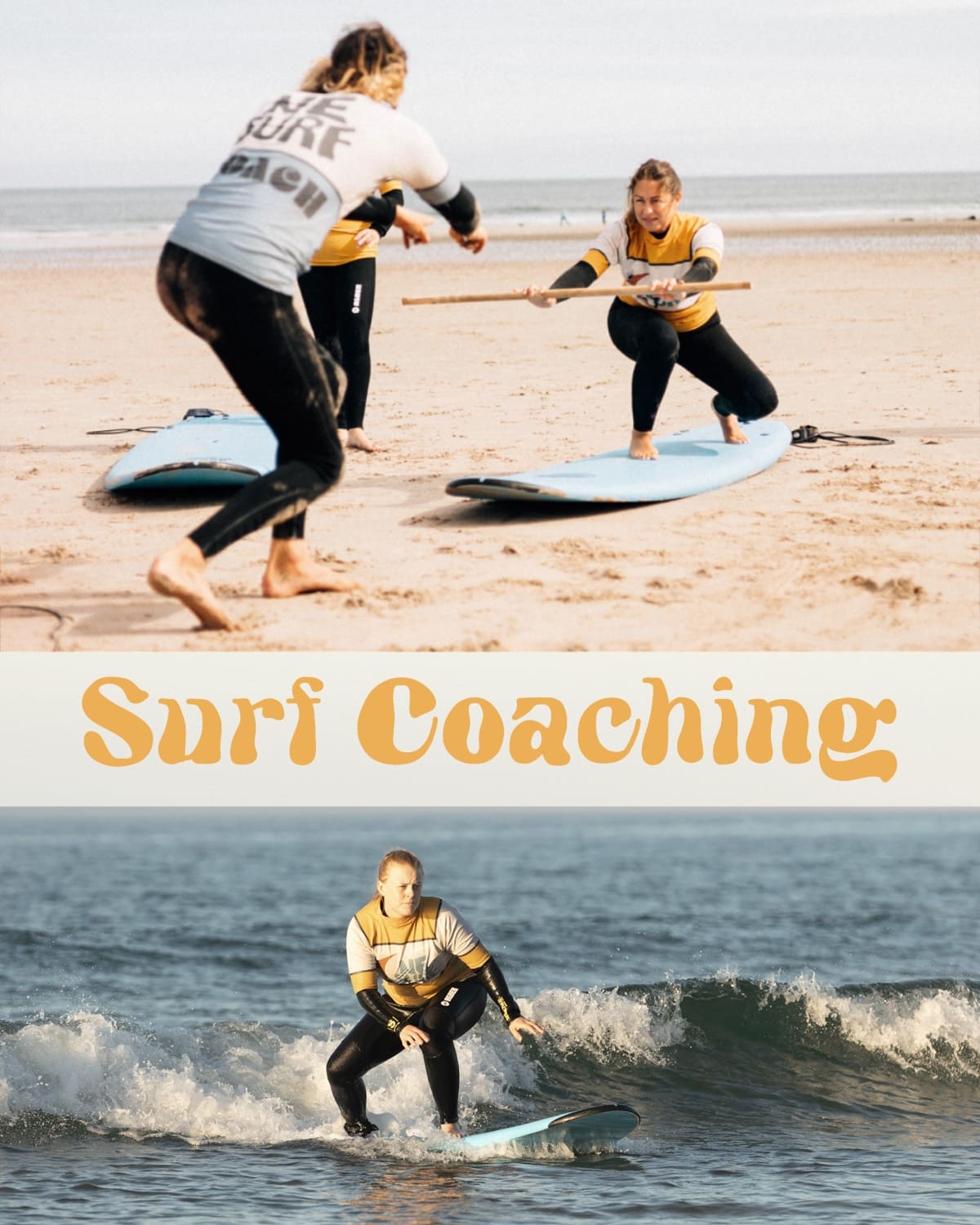 Surf coaching and surfer